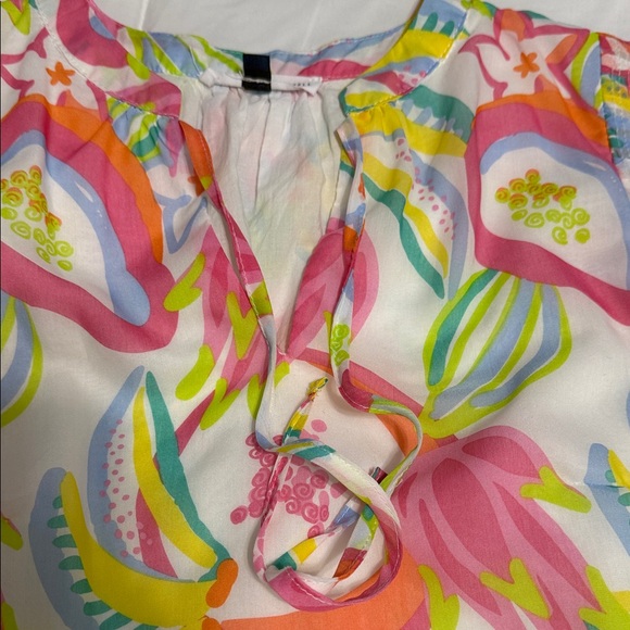 Colorful Abstract Women's Blouse - Picture 4 of 7